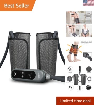 Air Compression Leg Massager with 2 Modes & 3 Intensities for Pain Relief - Image 1 of 4