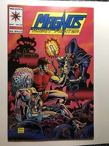 Magnus Robot Fighter #24 1993,Acclaim Valiant 9.6 inchiostro firmato Jim Palmiotti certificato di autenticità - Foto 1 di 11