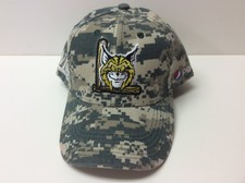LYNCHBURG HILLCATS Baseball Cap / Hat - CAMO & PEPSI Adjustable Hook-Loop NEW