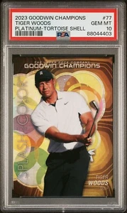 2023 UD Goodwin Tiger Woods Tortoise Shell /149 #77 PSA 10 Splash Of Color - Picture 1 of 2