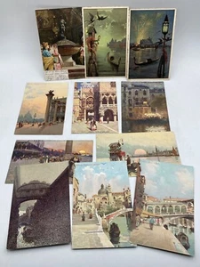 LOTTO 11 CARTOLINE VENEZIA Illustrate Cromo primo '900 Anichini - Bild 1 von 8