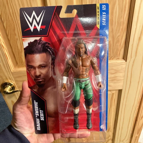 WWE Mattel Isaiah Swerve Scott Action Figure Series #125 Sealed New AEW Cover