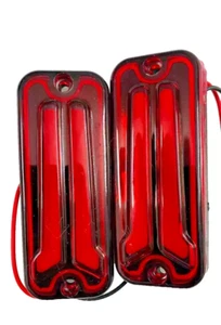 Suzuki Samurai SJ410 SJ413 Gypsy Front Or Rear Indicators 12v LED Light Set Red - Picture 1 of 3