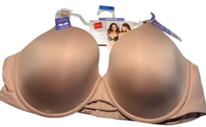 Sujetador Hanes para mujer DreamWire XXXL beige con aros sin pinchazos convertible - Imagen 1 de 13