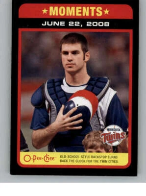 2009 O-Pee-Chee Black #554 Joe Mauer (ref 142050) - Image 1 of 2