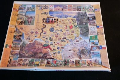 WHITE MOUNTAIN 1000 pc puzzle THE BEST OF TEXAS!  1993 - RARE - COMPLETE EC - Image 1 of 4