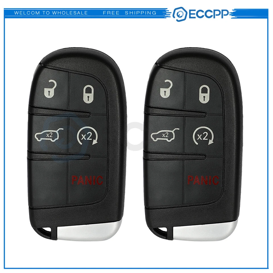 2 para Jeep Grand Cherokee 2015 2016 2017 2018 2019 2020 2021 llave carcasa control remoto Foto 1 de 4