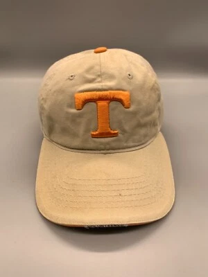 VINTAGE Tennessee Volunteers Hat Cap Strap Back Beige Orange Headmasters NCAA - Image 1 of 4