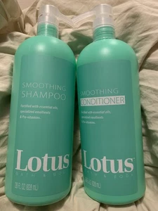 Lotus Smoothing Shampoo & Conditioner mit ätherischen Ölen Pro-Vit. No Paraben 28oz - Bild 1 von 2