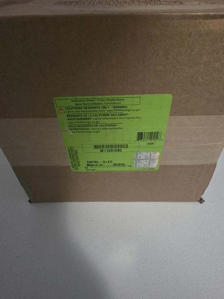 Genuine OEM Whirlpool W11201285 Washer Control Board  - Image 1 of 1