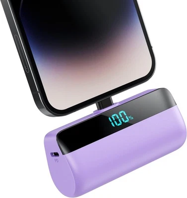 Mini Power Bank per iPhone 5200mAh 20W PD Caricabatterie Portatile Ultra - Immagine 1 di 4