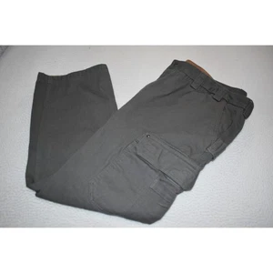 Duluth Trading Co Cargo Work Jeans Mens Size 48 x 32 Gray Cotton Thick Rugged - Picture 1 of 7