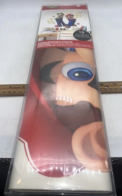 Super Mario Peel & Stick Wall Decals 19 Reusable Decals in Bright Colors 52801 — 第 1/4 张图片