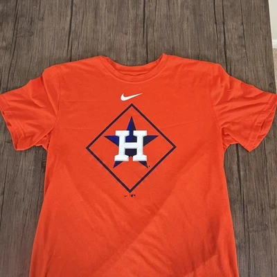 Nike Men’s Houston Astros Dri-Fit Orange Tee Size Medium Pre Owned  - Image 1 of 4