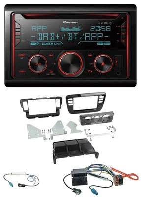 Pioneer 2DIN DAB MP3 Bluetooth USB CD Autoradio Radioeinbauset Doppel-DIN Autora - Bild 1 von 4