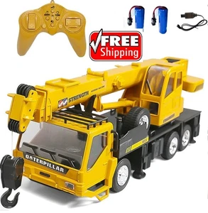 RC Kran Bau Traktor ferngesteuert großer Kranwagen mit Licht und... - Bild 1 von 7