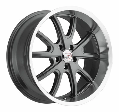 20" Vision Muscle 143 Torque Gunmetal Machined Lip Wheel 20x9.5 5x4.5 Rim 38mm - Image 1 of 2