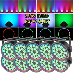 270W Quiet 18 LEDs PAR Light RGBW Stage Lighting DMX512 DJ Disco Party Club Show - Picture 1 of 18