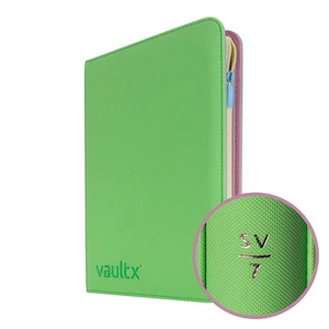 VaultX Scarlet & Violet 7 Exo-Tec® Zip Binder - 12 Pocket - Picture 1 of 1