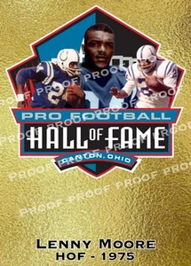 Lenny Moore Colts Hand Made Trading Card HOF Legend TTM signer Novelty Custom - Picture 1 of 1