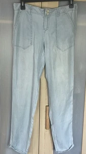 JOLT Jogger Pants Sz S 29” Tencel Blue Denim Casual Beach Lightweight Travel - Picture 1 of 7