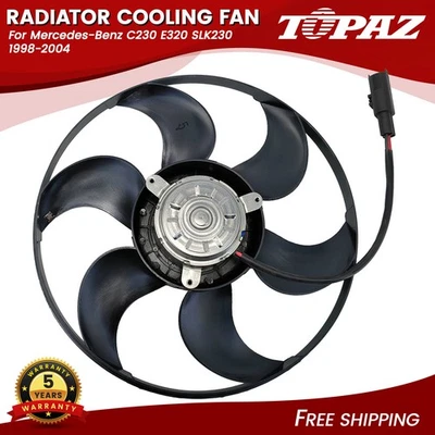 Radiator Cooling Fan Fits Mercedes-Benz C230 E320 SLK230 1998-2004 0005401588 - Image 1 of 4