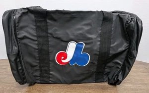 Montreal Expos 90s MLB Baseball Gym Duffel Bag Black MLB Baseball Vintage  - Picture 1 of 10