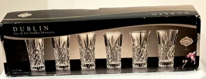 LOT OF 6 GODINGER SHANNON CRYSTAL DUBLIN VODKA SHOOTERS 25653 NIB - Picture 1 of 2