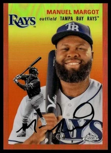 2023 Topps Chrome Platinum Anniversary Orange Manuel Margot 19/25 #394 - Picture 1 of 2