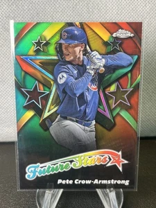2025 Topps Chrome PETE CROW ARMSTRONG Future Stars #FS-8 Cubs - Picture 1 of 2