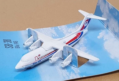 Matchbox Sky-Busters Diecast SB-38 - BAe 146 Aircraft Dan Air - Blanco Foto 1 de 4