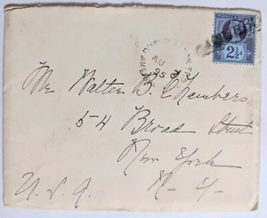 Br. Paquebot: R.M.S. "Campania"--Architect Walter B. Chambers, NYC, US/2.5p/1895 - Picture 1 of 6