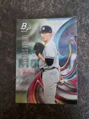 2018 Bowman Platinum Ice Parallel Rookie Trevor Stephan RC Card# TOP-81 - Image 1 of 2