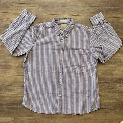 Sonoma 男式 2XL 原装合身长袖领纽扣棉质衬衫 — 第 1/4 张图片