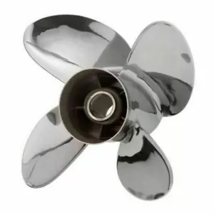 14.5X19 RH 4 Blade Powertech ELE4 Stainless Steel Propeller w/ Mercury Hub Kit - Foto 1 di 2