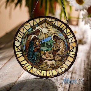 Belén Atrapasol Ornamento Jesús Nacimiento Cristiano Ventana Colgante Religioso - Imagen 1 de 10
