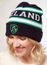 Ireland Turn Up Knitted Beanie Hat 100% Cotton by Traditional Craft