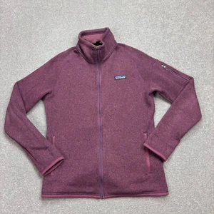 Patagonia Fleece Womens Small Purple Better Sweater Full Zip Logo Jumper Lady* - Picture 1 of 13