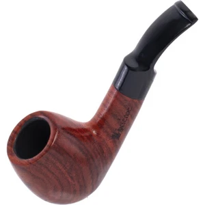 Pipa de tabaco de madera Lucienne con filtro de 9 mm - Elegante pipa hecha a mano con soporte - Imagen 1 de 1