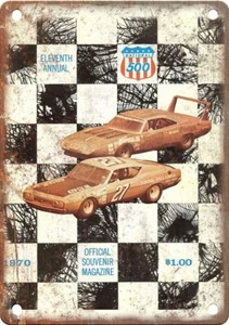 1970 Natioanl 500 Racing Program Reproduction Metal Sign A1041 - Picture 1 of 2