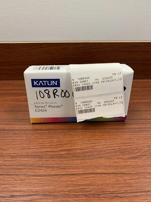 Katun Cyan Ink 108R00660 108R660 (use in Xerox Phaser C2424) - Image 1 of 3