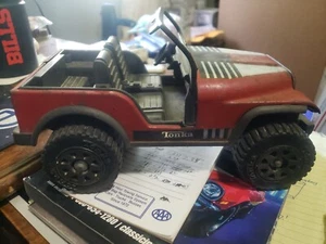 Tonka Jeep Metal and Plastic 10" #811850 Made in USA Used Red - Picture 1 of 6