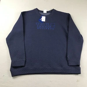 Yale Bulldogs Sweatshirt Mens Large Blue Fleece Crew Neck Pullover NCAA NWT - Picture 1 of 12