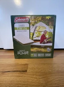 Brand New Coleman Flocked Quickbed "Twin" Single High Airbed 75"x 40"x 8" W/ Bag - Picture 1 of 4