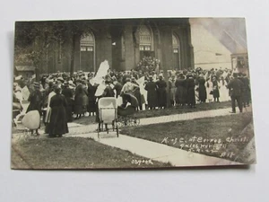1922 RPPC POSTKARTE GALESBURG IL CORPUS CHRISTI KIRCHENRITTER von KOLUMBUS - Bild 1 von 4