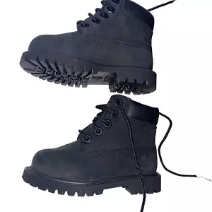 Neu im Karton Kleinkinder Timberland Premium schwarz Nubuk wasserdichte Stiefel Größe 5 - Bild 1 von 8
