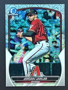Jordan Lawlar 2023 Bowman Chrome Mojo Refractor #BCP-247 Arizona Diamondbacks - Bild 1 von 2