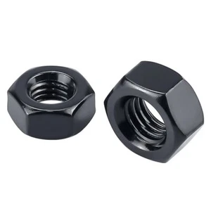 3/8-16 Black Hex Nuts 25 pcs 304 Stainless Steel 18/8 Black Oxide Coated Hexa... - Picture 1 of 6