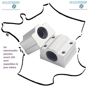 2 roulements linéaire avec support SC8UU 8mm imprimante 3D - Imagen 1 de 1