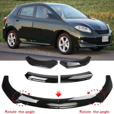 For Toyota Matrix Glossy Black Front Bumper Chin Lip Splitter Spoiler Body Kit Foto 1 de 4